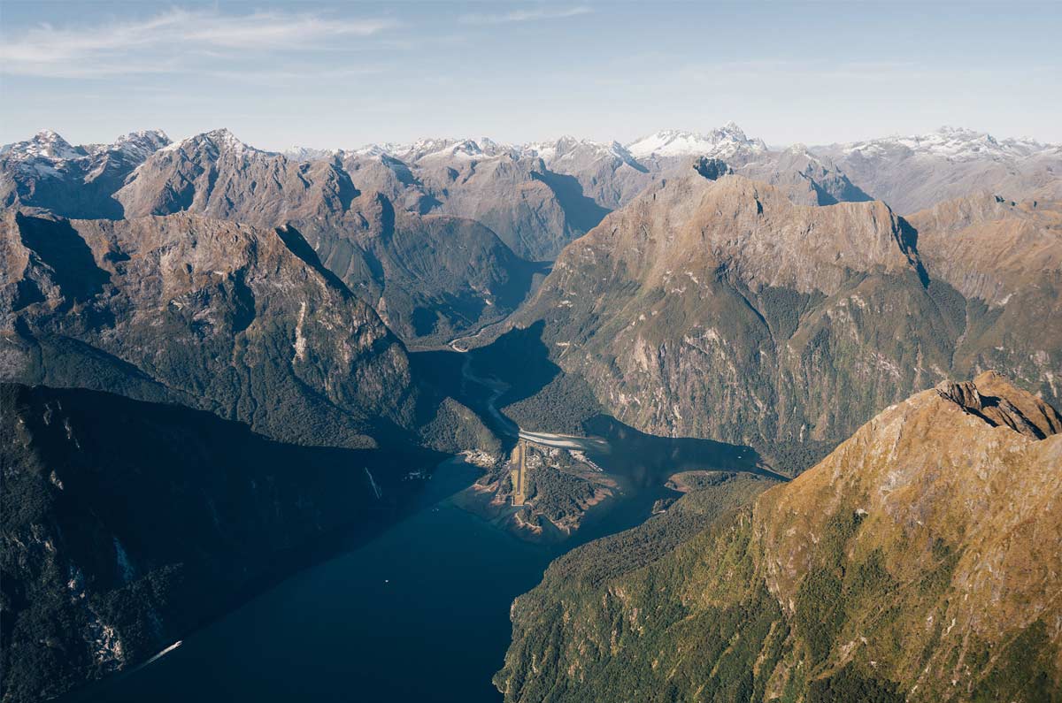 Milford Sound and Southern Alps
